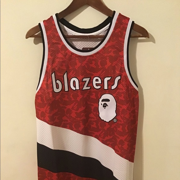 bape blazers jersey